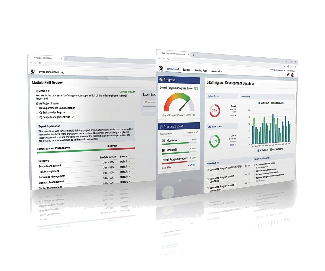 Energy Cert Exam progress dashboard preview